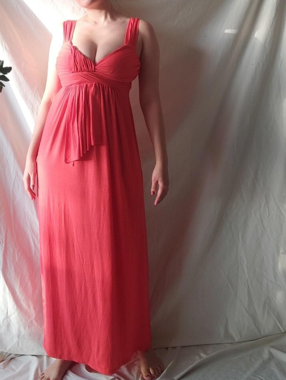 Jonathan Martin Maxi Dress In Papaya